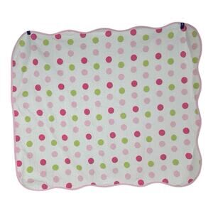 Silver Cloud Coverlet Pink Green Love Color Elephant Spot Baby Toddler Blanket